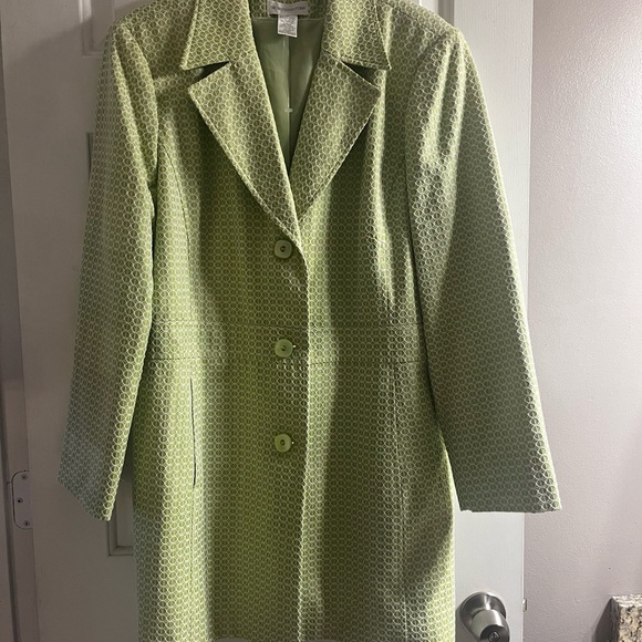 Worthington Light Green Trench Coat - Picture 1 of 5